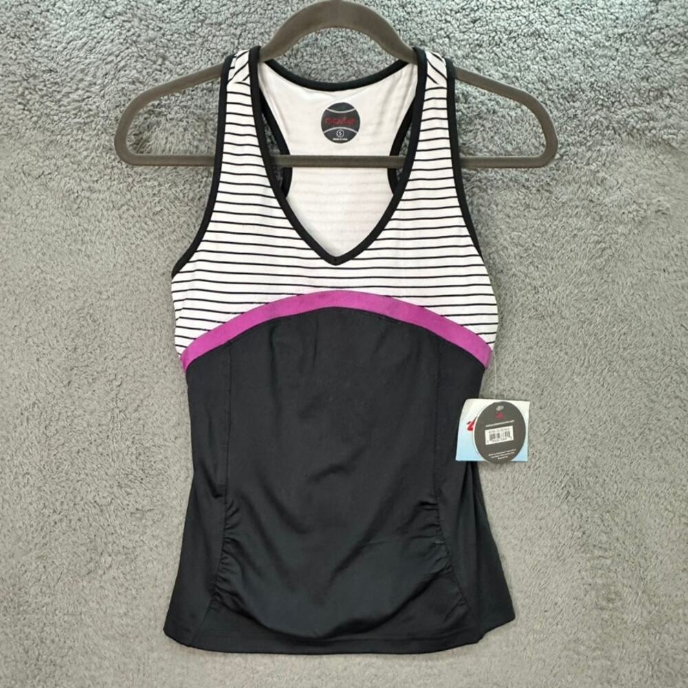 Bolle NWT Women's Small Activewear Tank Top Racer Back Bra Shelf Tennis